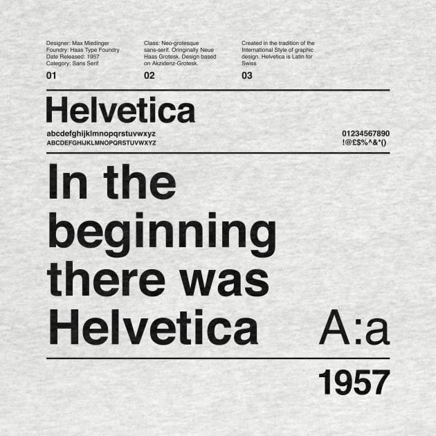 Helvetica Typography Font Design by So Young So Good